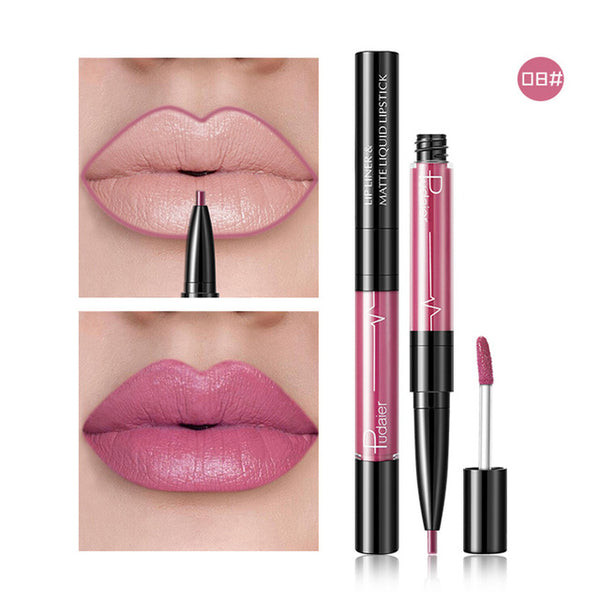 New 16Colors Velvet Mist Double Side Lip Gloss Waterproof