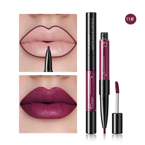 New 16Colors Velvet Mist Double Side Lip Gloss Waterproof