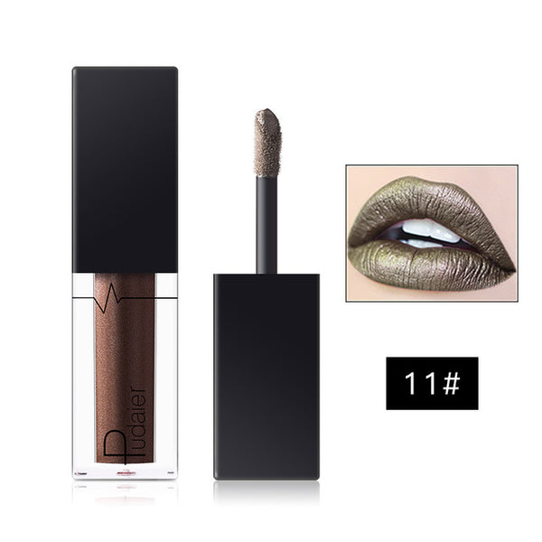 HOT 24Colors Metallic Lip Gloss Waterproof