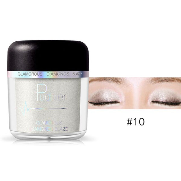 HOT 28Colors Loose Pigment Eyeshadow Eye Shadow Glitter Gold