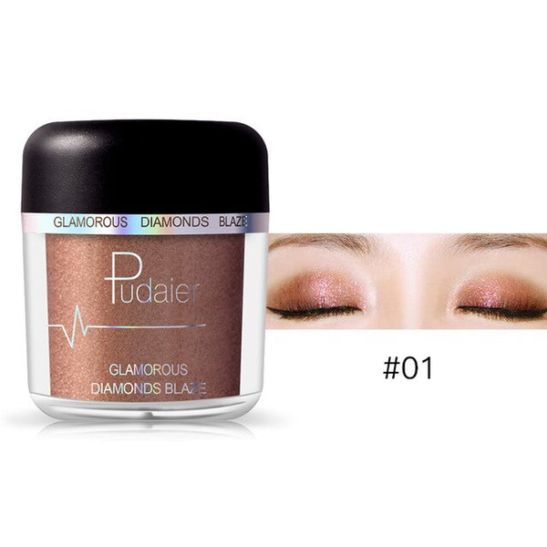 HOT 28Colors Loose Pigment Eyeshadow Eye Shadow Glitter Gold
