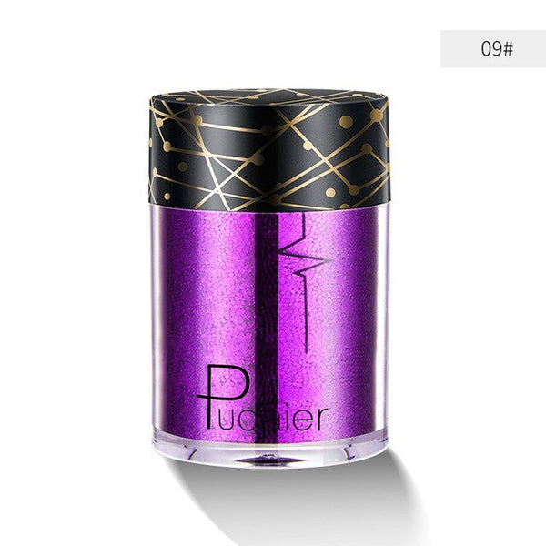 New 30colors Glitter Eyeshadow Pigment Powder Face Lip Nail Makeup Multipurpose Glue-Free Eye shadow