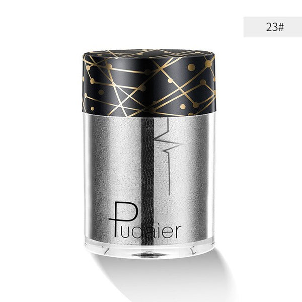 Pudaier 1PC 30colors Glitter Eyeshadow Pigment Powder Face Lip Nail Makeup Multipurpose Glue-Free Eye shadow Shimmer Waterproof