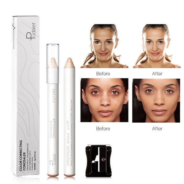 Cream Concealer Pencil With Sharpener Waterproof Makeup Full Coverage