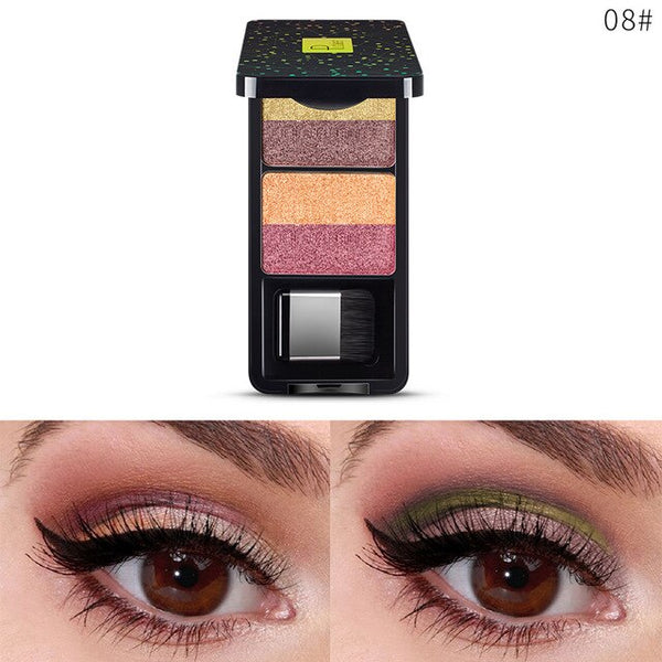 NEW Small Brush Eye Shadow Box with Mirror Palette Eyeshadow 9Colors