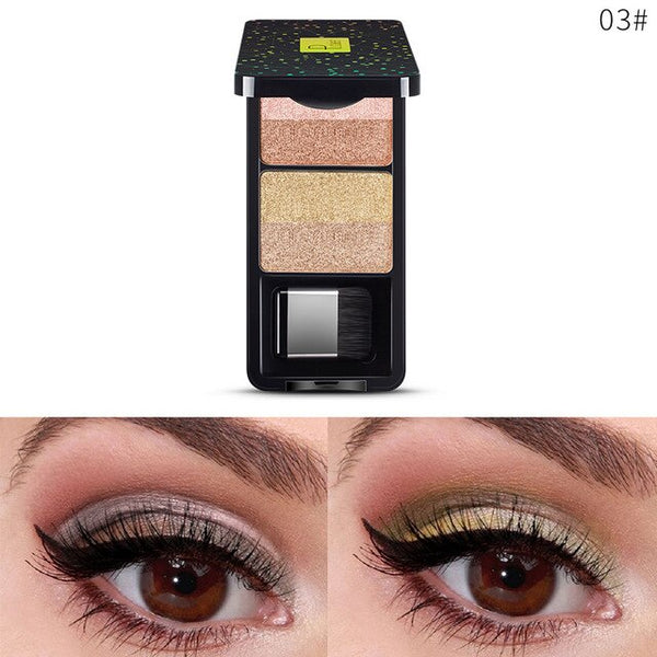 NEW Small Brush Eye Shadow Box with Mirror Palette Eyeshadow 9Colors