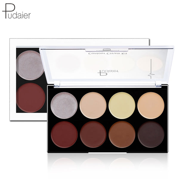 Pudaier 1PC Contour Cream Kit Loose Powder Palette Makeup Highlighter Matte Setting Powder Concealer High-gloss Oil-anti