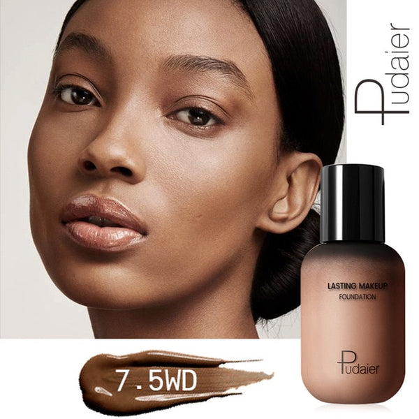 Pudaier 40ml Matte Makeup Foundation Cream for Face Professional Concealing Make up Tonal Base high coverage Liquid long-lasting