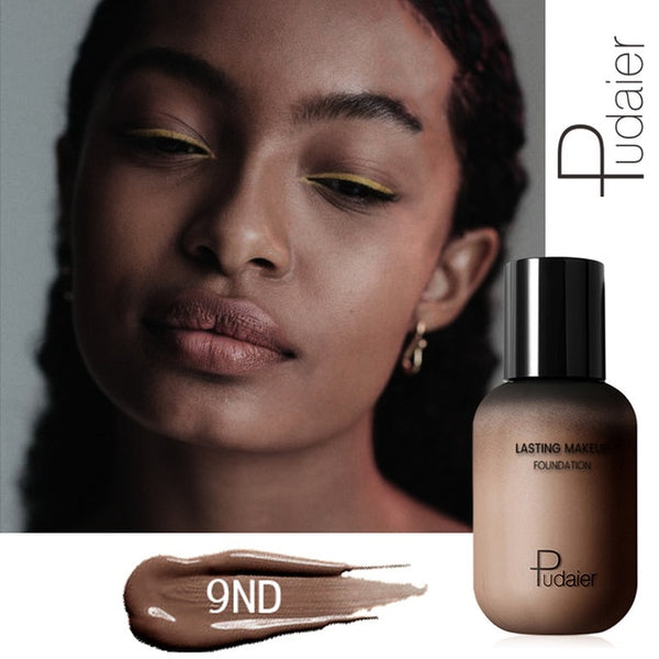 Pudaier 40ml Matte Makeup Foundation Cream for Face Professional Concealing Make up Tonal Base high coverage Liquid long-lasting