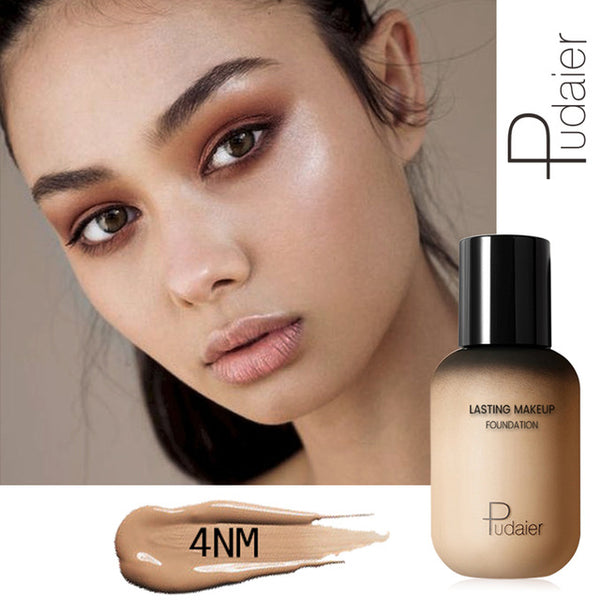 Pudaier 40ml Matte Makeup Foundation Cream for Face Professional Concealing Make up Tonal Base high coverage Liquid long-lasting