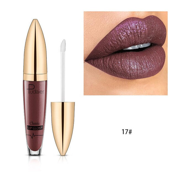 New  Diamond Glitter Lip Gloss Matte Liquid Lipstick Layered Sexy Lips
