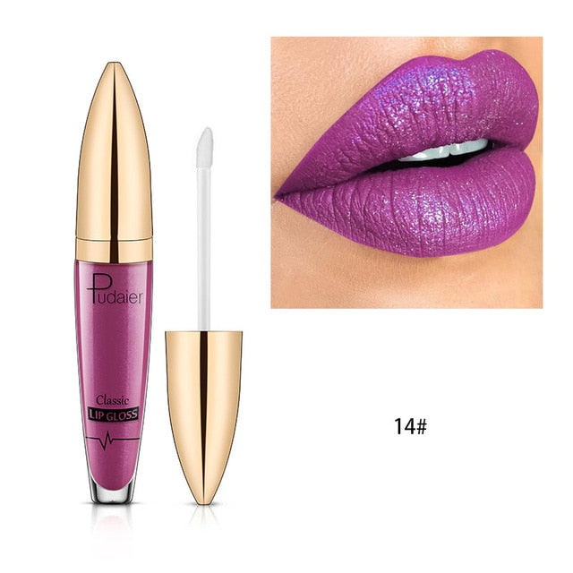 New  Diamond Glitter Lip Gloss Matte Liquid Lipstick Layered Sexy Lips