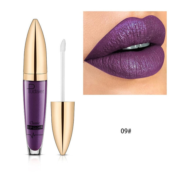 New  Diamond Glitter Lip Gloss Matte Liquid Lipstick Layered Sexy Lips