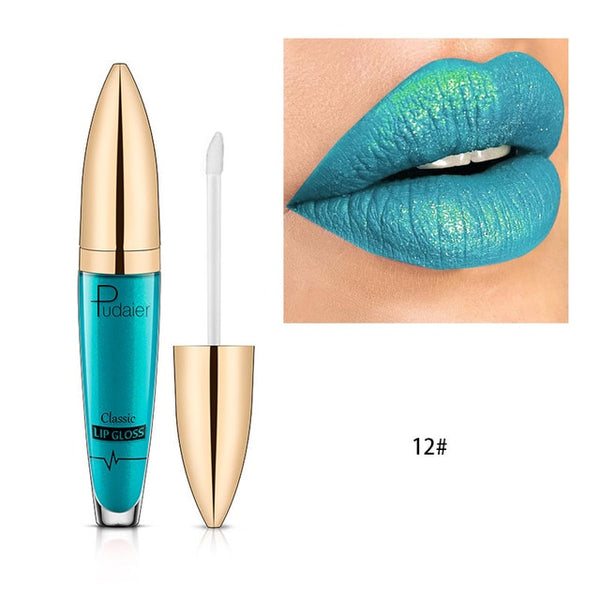 New  Diamond Glitter Lip Gloss Matte Liquid Lipstick Layered Sexy Lips
