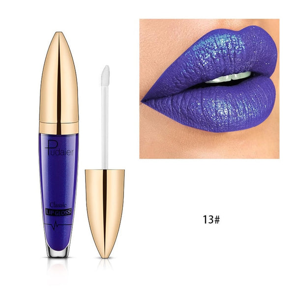 New  Diamond Glitter Lip Gloss Matte Liquid Lipstick Layered Sexy Lips
