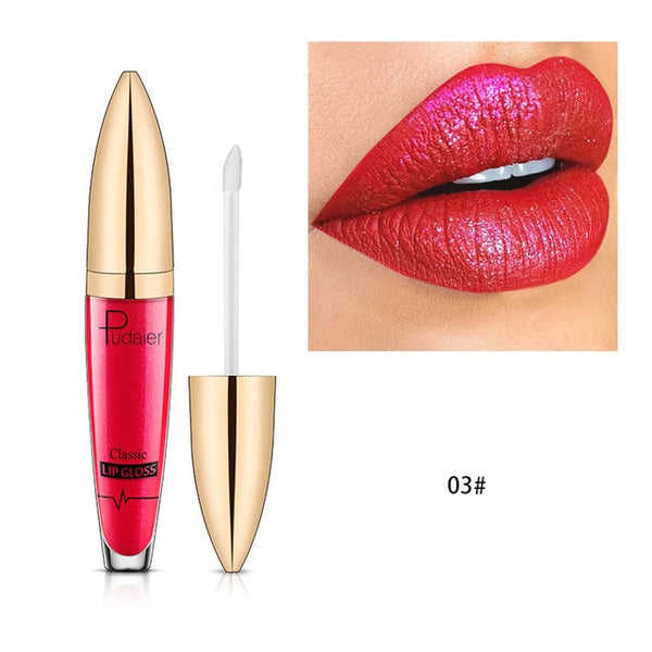 New  Diamond Glitter Lip Gloss Matte Liquid Lipstick Layered Sexy Lips