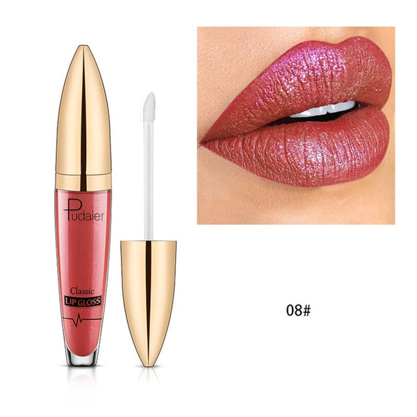 New  Diamond Glitter Lip Gloss Matte Liquid Lipstick Layered Sexy Lips