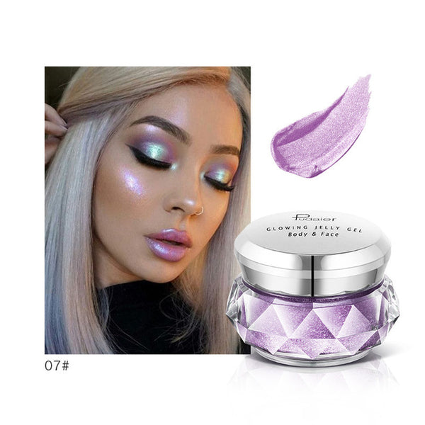 Jelly Gel Face Highlighter Liquid Sombra Matte Body Cream Mermaid Eye Shadow