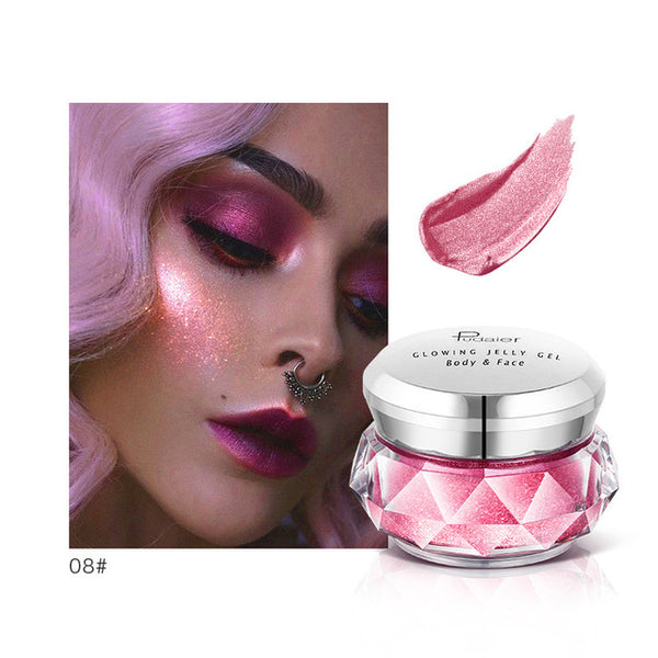 Jelly Gel Face Highlighter Liquid Sombra Matte Body Cream Mermaid Eye Shadow