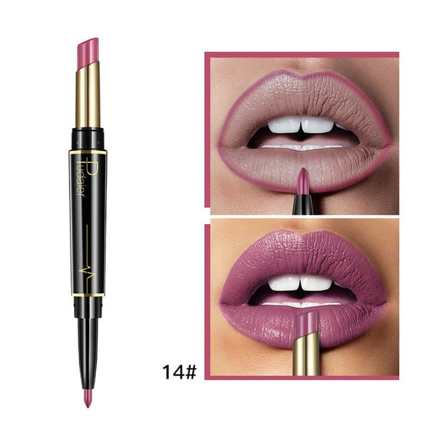 Lipstick Makeup Matte Nude + Lipliner