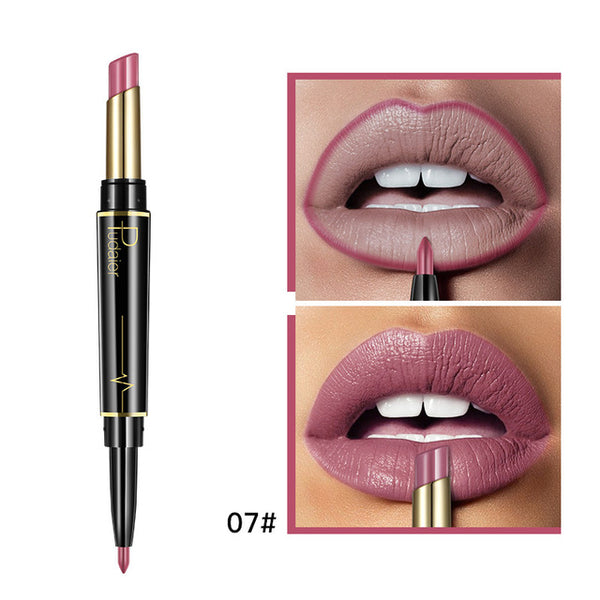 Lipstick Makeup Matte Nude + Lipliner