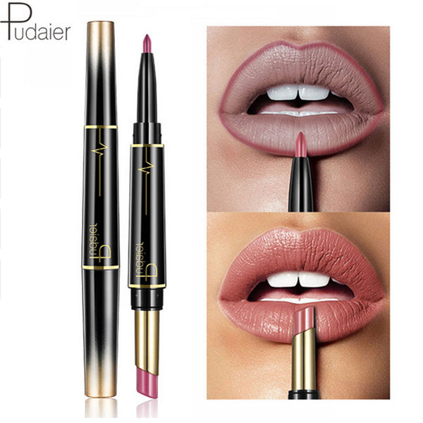 Lipstick Makeup Matte Nude + Lipliner