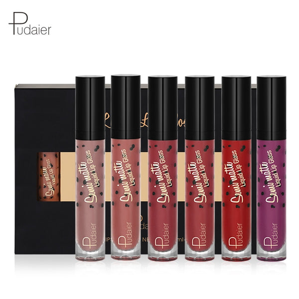 New Semi Matte Lipstick Long Lasting for Lip Makeup 12 Colors
