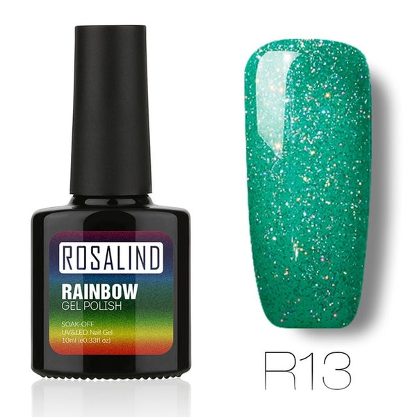 NEW 10ml Gel Nail Polish Rainbow Shimmer for Nail Art Manicure Long-Lasting UV LED Gel Varnish