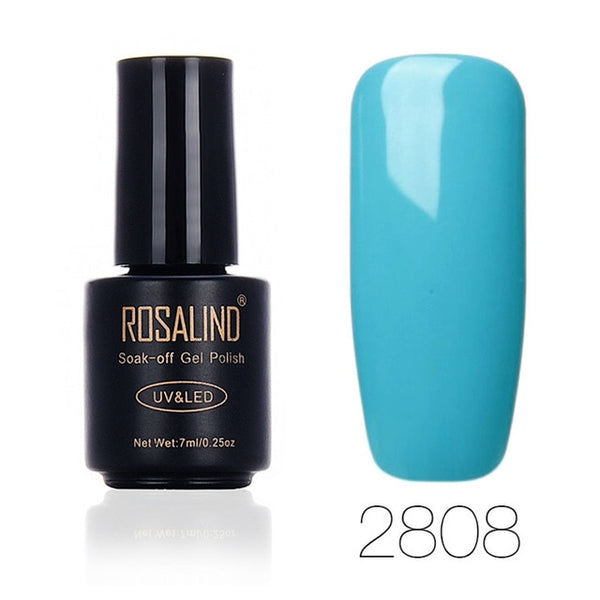 ROSALIND 7ML Nail Polish Green color Series Nail Gel Polish Vernis Semi Permanent Nail Art Gel Nail Varnishes