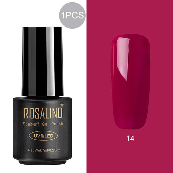 ROSALIND 7ml Gel Polish Nail Polish Nail Art Semi Permanent UV Gel Hybrid Set For Manicure Soak Off Lacquer White Primer
