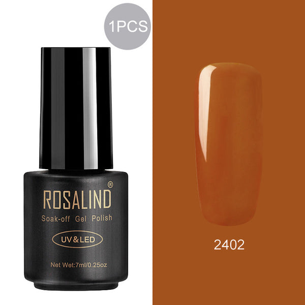 ROSALIND 7ml Gel Polish Nail Polish Nail Art Semi Permanent UV Gel Hybrid Set For Manicure Soak Off Lacquer White Primer