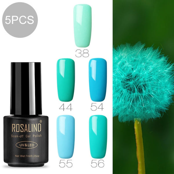 ROSALIND 7ml Gel nail polish Hybrid manicure Set For Poly gel painting art UV LED Lamp nail Gel Varinishes