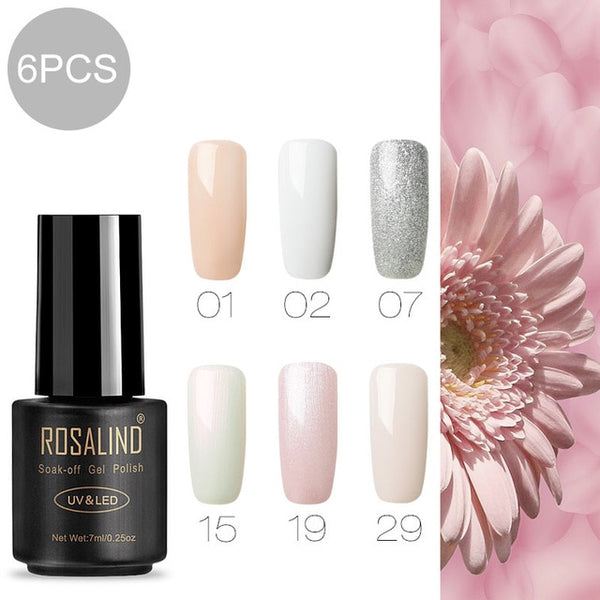 ROSALIND 7ml Gel nail polish Hybrid manicure Set For Poly gel painting art UV LED Lamp nail Gel Varinishes