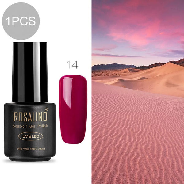 ROSALIND 7ml Gel nail polish Hybrid manicure Set For Poly gel painting art UV LED Lamp nail Gel Varinishes
