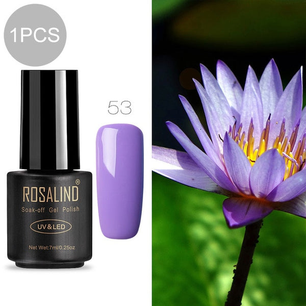ROSALIND 7ml Gel nail polish Hybrid manicure Set For Poly gel painting art UV LED Lamp nail Gel Varinishes