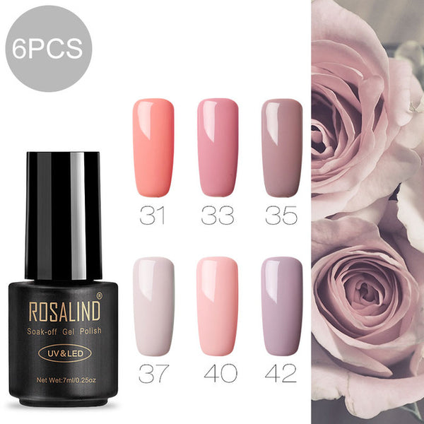 ROSALIND 7ml Gel nail polish Hybrid manicure Set For Poly gel painting art UV LED Lamp nail Gel Varinishes