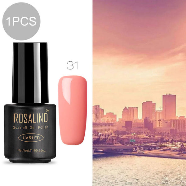 ROSALIND 7ml Gel nail polish Hybrid manicure Set For Poly gel painting art UV LED Lamp nail Gel Varinishes