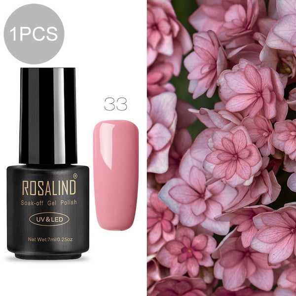 ROSALIND 7ml Gel nail polish Hybrid manicure Set For Poly gel painting art UV LED Lamp nail Gel Varinishes