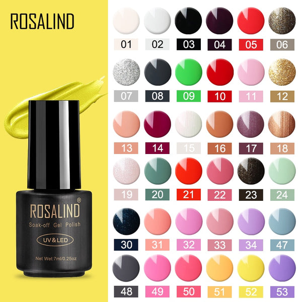 ROSALIND 7ml Gel nail polish Hybrid manicure Set For Poly gel painting art UV LED Lamp nail Gel Varinishes