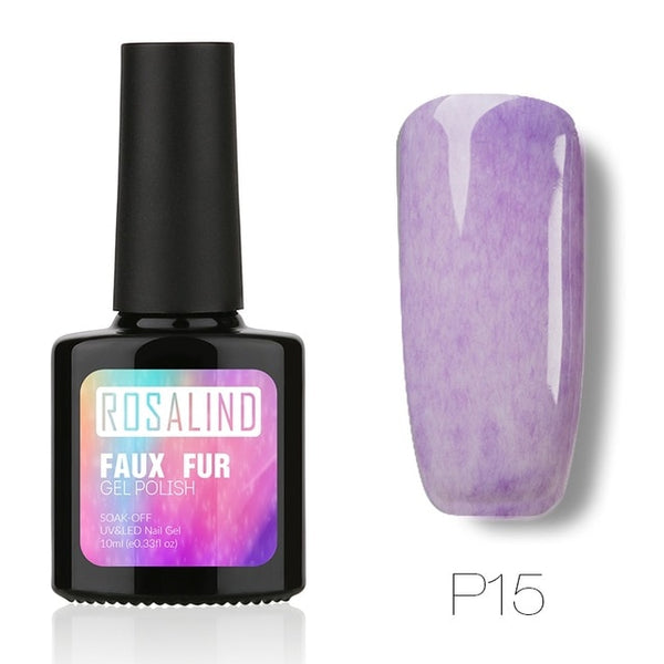 Gel 1s 10ML Faux Fur Effect Gel Nail Art Long-Lasting 3D Gel lacquer