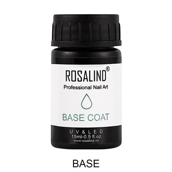 Nail Polish Rubber 15ml & 30ml Nail Gel Lacquer Soak off UV Base & Top Coat Semi Permanent Gel Varnish