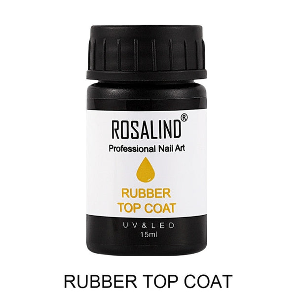 Nail Polish Rubber 15ml & 30ml Nail Gel Lacquer Soak off UV Base & Top Coat Semi Permanent Gel Varnish