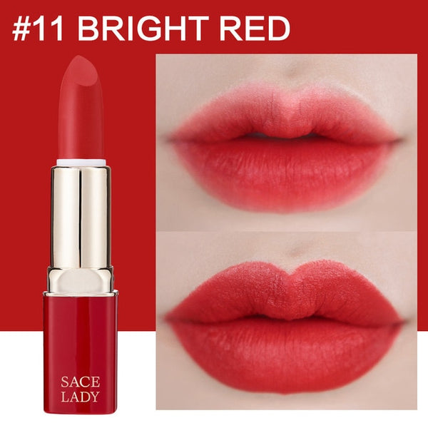 HIGH QUALITY 12 Colors Matte Lipstick Makeup Waterproof Nude Lip Stick Make Up Long Lasting