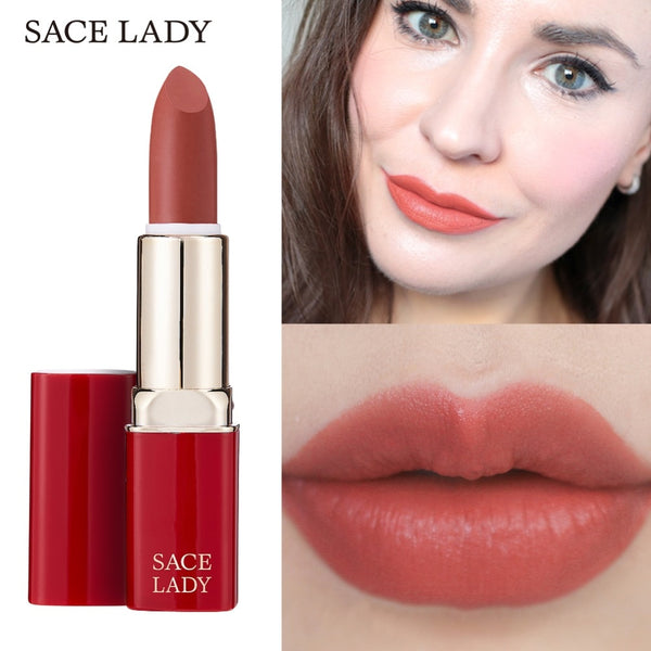 HIGH QUALITY 12 Colors Matte Lipstick Makeup Waterproof Nude Lip Stick Make Up Long Lasting