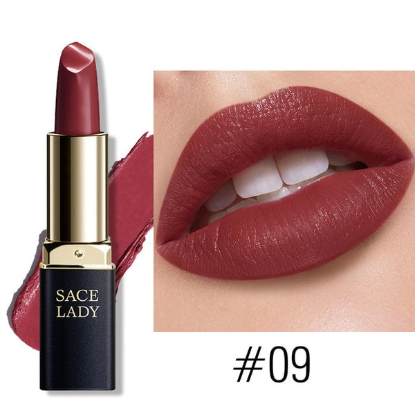 18 Colors Silky Matte Lipstick Makeup Waterproof Nude Velvet Lip Stick Make Up Smooth High Pigmented Texture Cosmetic