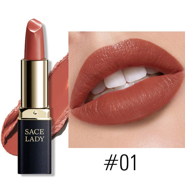 NEW 18 Colors Silky Matte Lipstick Makeup Waterproof Nude Velvet Lip Stick Make Up