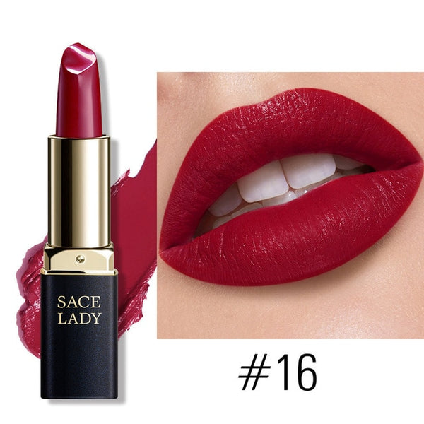 18 Colors Silky Matte Lipstick Makeup Waterproof Nude Velvet Lip Stick Make Up Smooth High Pigmented Texture Cosmetic