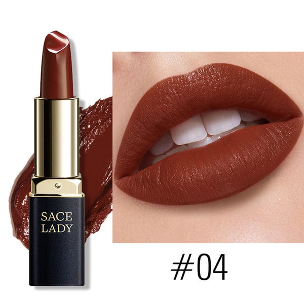 18 Colors Silky Matte Lipstick Makeup Waterproof Nude Velvet Lip Stick Make Up Smooth High Pigmented Texture Cosmetic