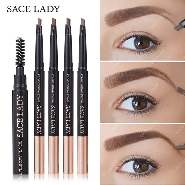 Eyebrow Pencil Waterproof Makeup 4 Colors Natural Brow Pen Make Up