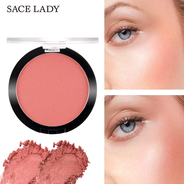 SACE LADY Face Blusher Powder Makeup Matte Blush Professional Cheek Rouge Make Up Natural Peach Cosmetic